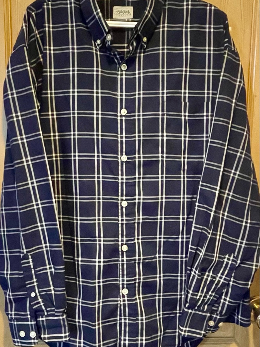 VTG 90s Ash Creek Trading Grid Plaid Button Down EUC